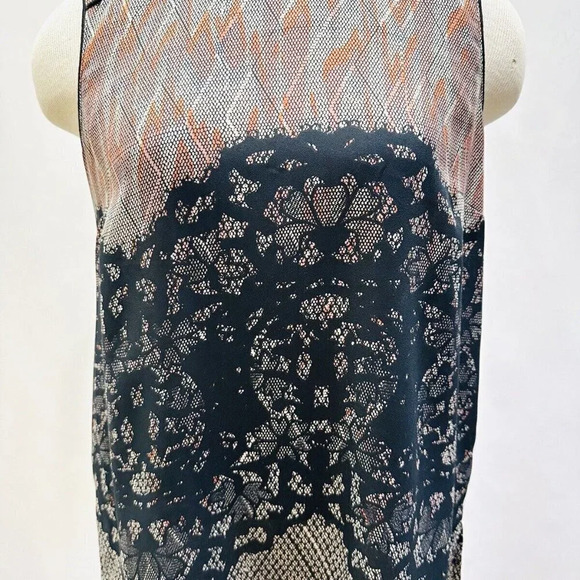DANIEL RAINN Women Sleeveless Pullover Round Neck Semi Sheer Shirt Size Small - Picture 4 of 14